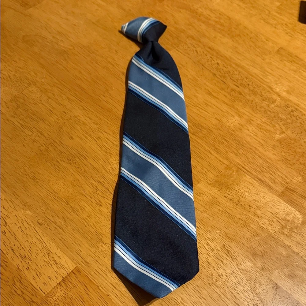 Wembley Dark Blue and Sky Blue Striped Tie